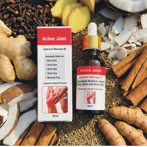 Active Joint Oil – Japanese Herbal Formula for Fast Relief from Joint, Muscle & Back Pain (30ml)