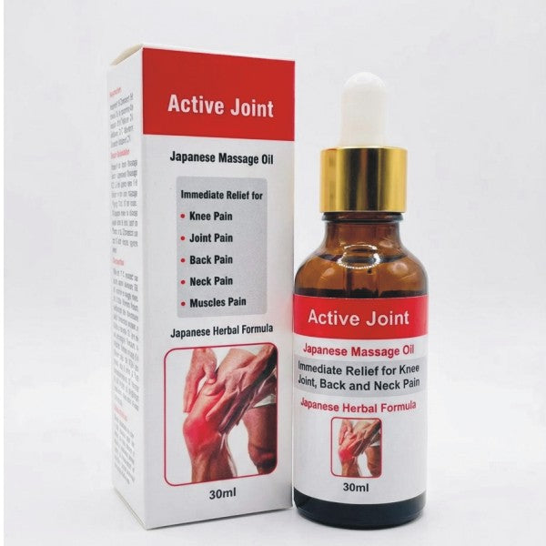Active Joint Oil – Japanese Herbal Formula for Fast Relief from Joint, Muscle & Back Pain (30ml)