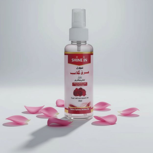 Pure Desi Rose Water (Arq-e-Gulab) – Steam Distilled | 120ml x 2 Bottles | 100% Natural & Chemical-Free