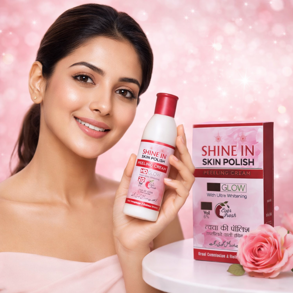 Shine In Skin Polish Peeling Cream – HD Glow with Ultra Whitening | Radiant & Fair Skin