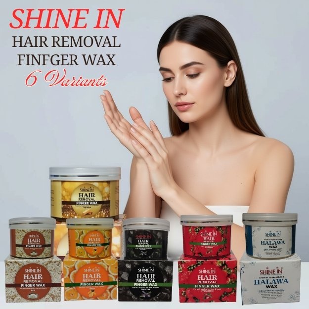 2 Pcks of Shine Hair Removal Finger Wax 120g – Available in 6 Premium Variants