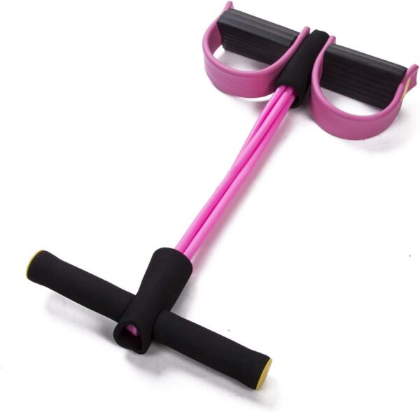 Foot Pedal Resistance Band Elastic Sit-Up Pull Rope Yoga Fitness Gym - Elastic Pull Ropes Tummy Trimmer (Random Colors) - Image 7
