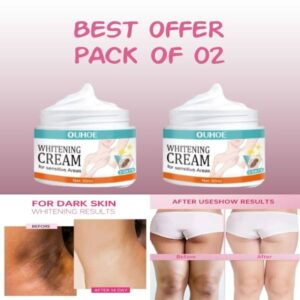 Sensitive Area Whitening Cream for Private Parts, Underarms, Inner Thighs, and Dark Spot Lightening(30ml) Pack Of 2