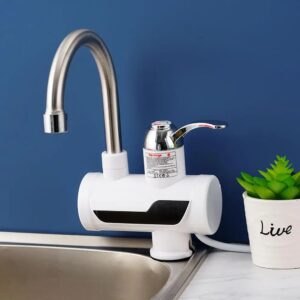 Electric Instant Water Heater Tap Enjoy hot water in seconds with this tankless electric faucet. Compact and energy-efficient, it provides both hot and cold water instantly. Easy to install on kitchen or bathroom sinks, perfect for homes, offices, and small spaces.