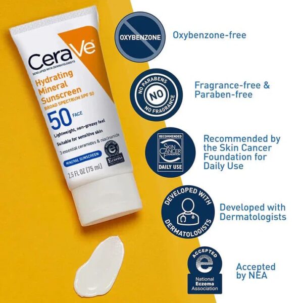 CeraVe 4 in 1 Skincare Kit Night Cream, Sunblock, Cleanser & Serum for Radiant Skin - Image 2